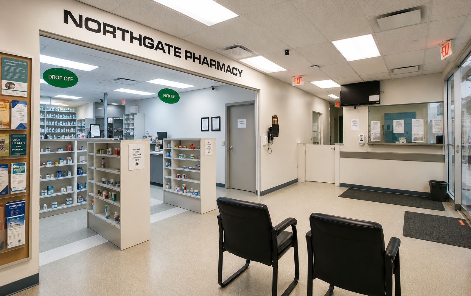 Northgate Pharmacy interior in Edmonton